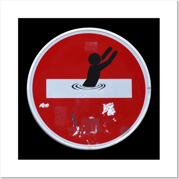 road sign do not enter Wall Art by mystudiocreate